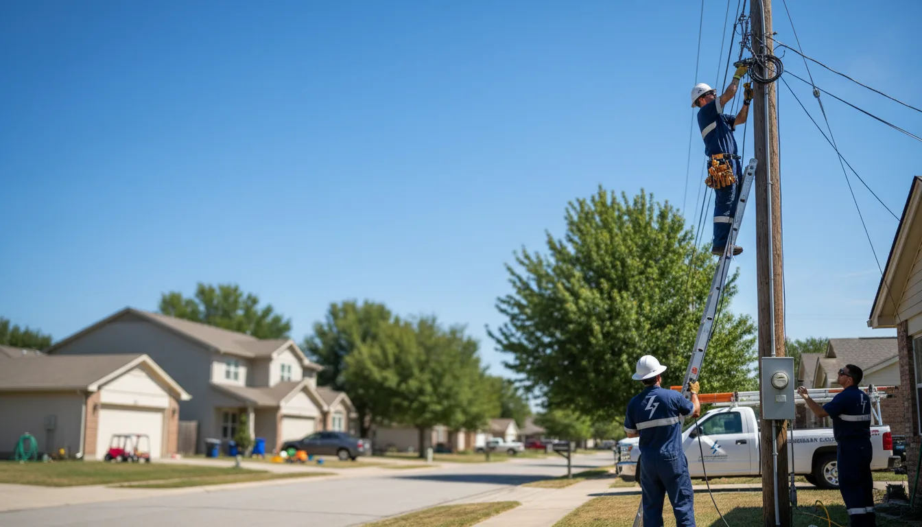 Residential electrician providing installation services in Bison, KS